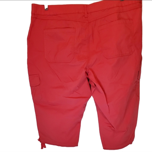 New Plus Size Coral Capris Size 22W - Picture 4 of 5